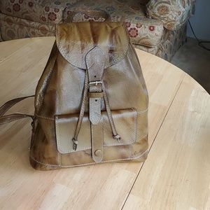 Leather backpacks, purse, school backpack. Handcra